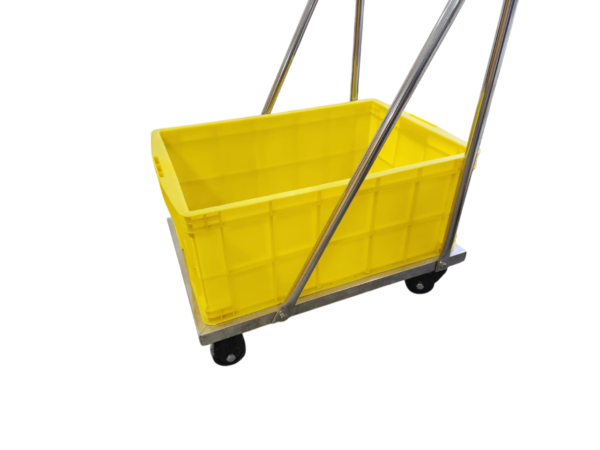 H-CARTPE - 34L PORTABLE EYEWASH WITH HAND CART TROLLEY AND YELLOW DRIP TRAY - Image 5
